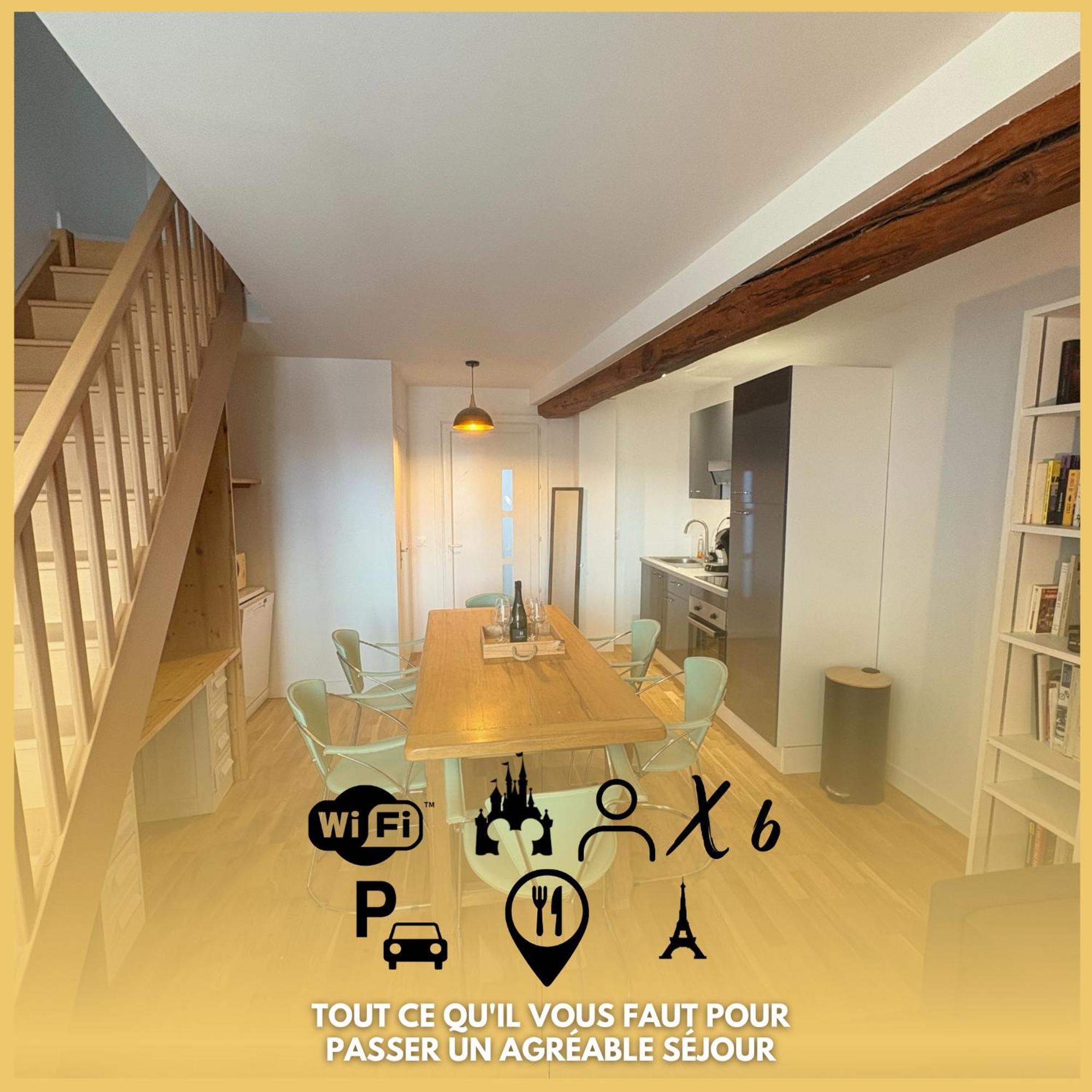 Le 7 - Appartement Cosy - Disney 20 Min Meaux Exteriör bild